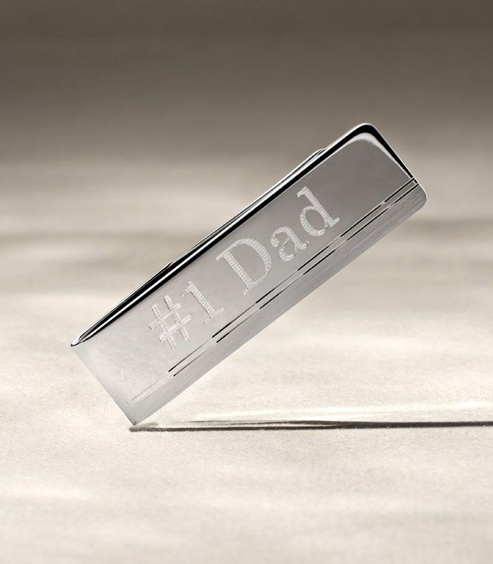 Money Clip with #1 Dad Engraved
